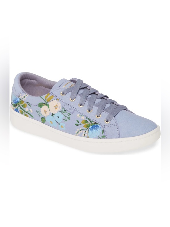Rifle Paper Co. Shoes - EUC Keds x Rifle Paper Co. Ace Low-Top Leather Sneaker in Botanical/Forever Blue